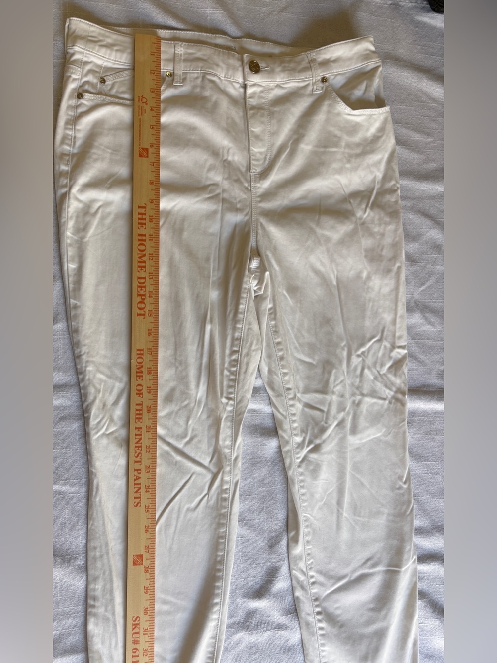 Chico’s White Soft White Jegging ~ Women’s 12/14 & Chico’s Size 2.5 - Picture 11 of 12